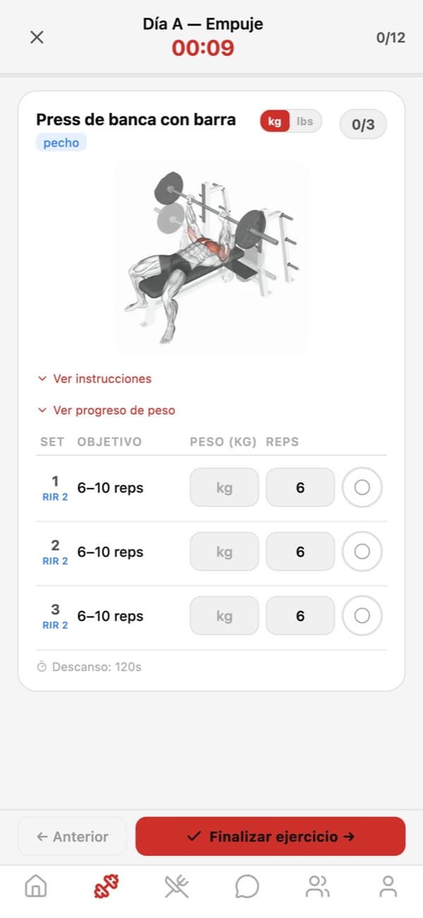 Entrenamiento guiado
